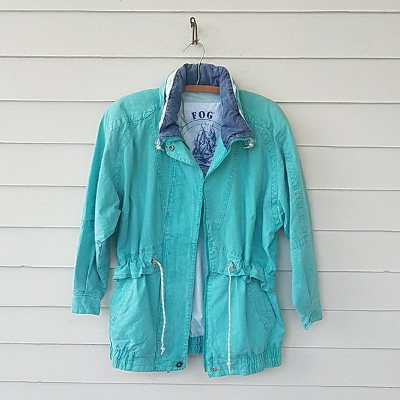London Fog Jackets & Blazers - Vintage 1980s 1990s London Fog Toggle Anorak